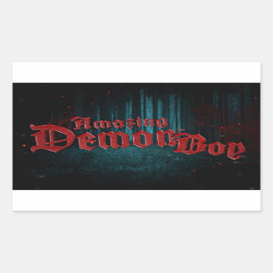 Amazing Demon Boy Rectangular Sticker