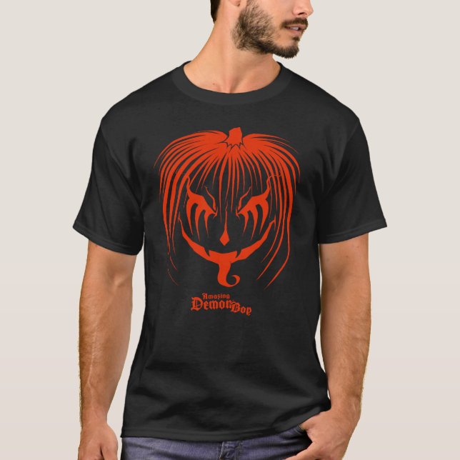 Amazing Demonboy Pumpkinhead Halloween T-Shirt (Front)