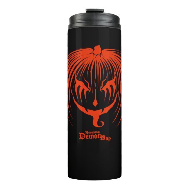 Amazing Demonboy Pumpkinhead Halloween Thermal Tumbler (Front)