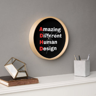 Amazing Different Human Design - ADHD Pride Clock