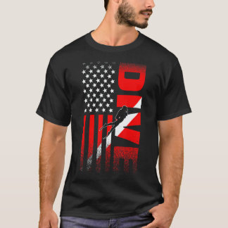Amazing Dive Flag Scuba Diving Aquaholic Scuba Div T-Shirt
