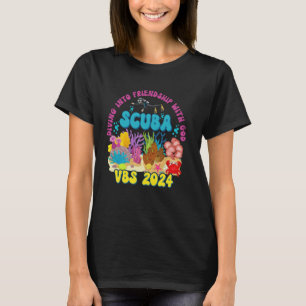 Amazing Diving Into Friendship With God Beach Scub T-Shirt