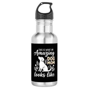 Amazing Dog Mum Floral Dog Lover 532 Ml Water Bottle