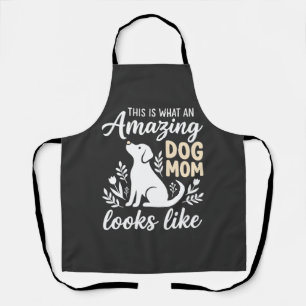 Amazing Dog Mum Floral Dog Lover Apron