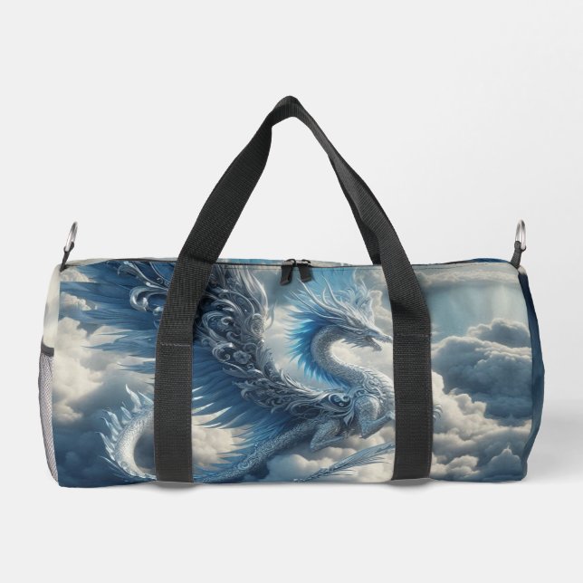 Amazing Dragon in the Clouds Duffle Bag (Back)