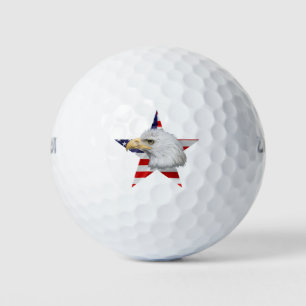 Amazing Eagle, The American Flag, Patriotic Golf Balls