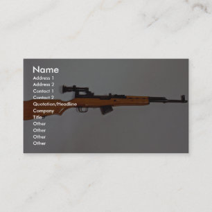 Amazing eastern block rifle business card