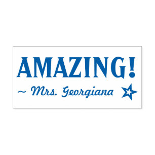 "AMAZING!" Educator Rubber Stamp