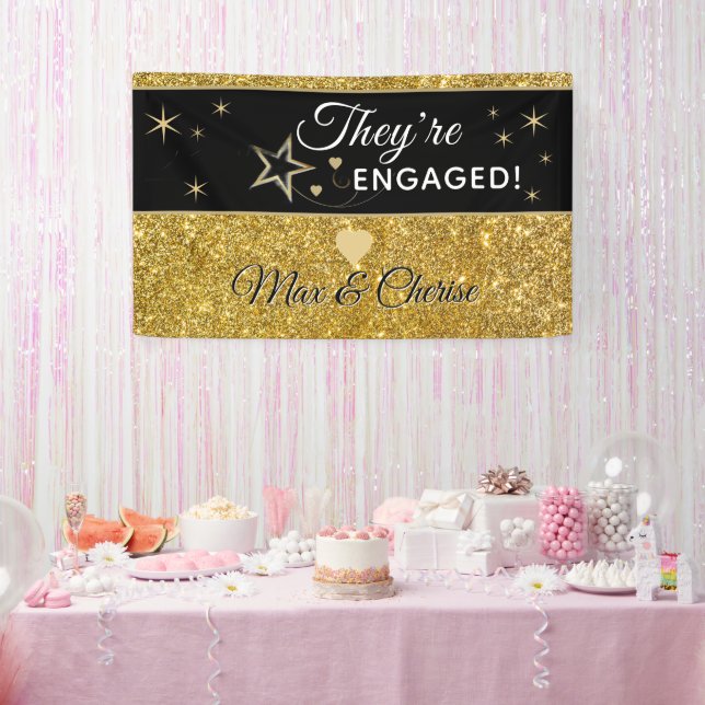 Amazing Engagement Party personalized Banner (Party)