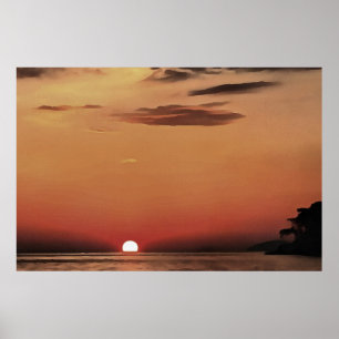 Amazing Evening In Akyaka Artistic Sunset Poster