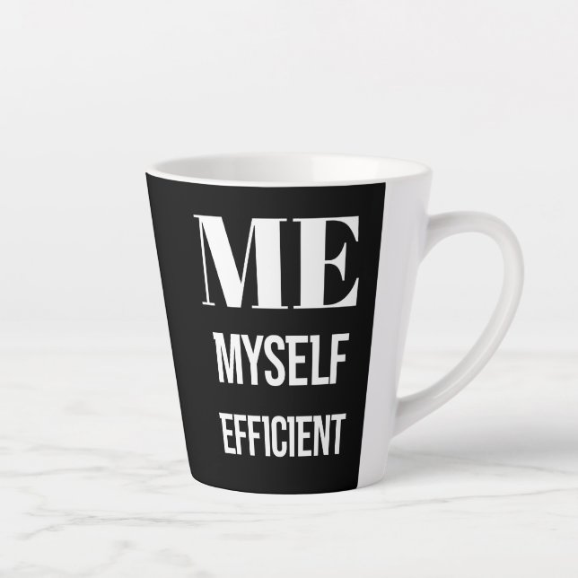 Amazing extrovert smart intellectual typography  latte mug (Right)