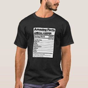 Amazing Facts Animal Keeper During Work Zoo Keeper T-Shirt