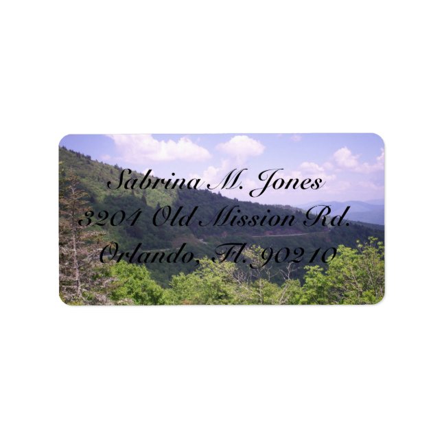 Amazing Far Look At  Blue Ridge Label (Front)