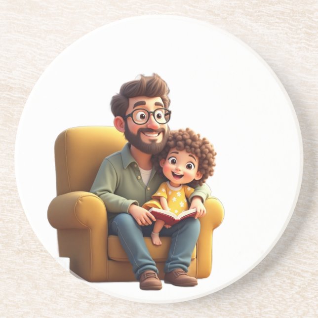 Amazing father day  coaster (Front)