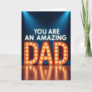 Amazing Fathers Day Lights Card