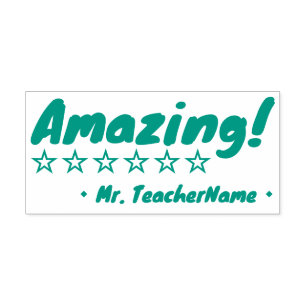 "Amazing!" Feedback Rubber Stamp