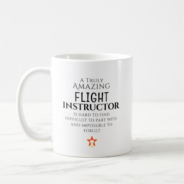 Amazing Flight Instructor Hard To Find Custom  Coffee Mug (Left)