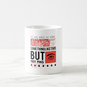 AMAZING FLOWER AND EYE DESIGN COFFEE MUG