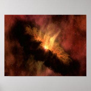 AMAZING GALAXY WITH BRIGHT STARS POSTER