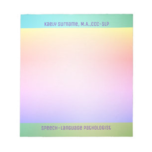 Amazing Gift! Speech Pathologist notepad