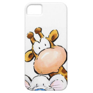 Amazing Giraffe and Cute Mouse Barely There iPhone 5 Case