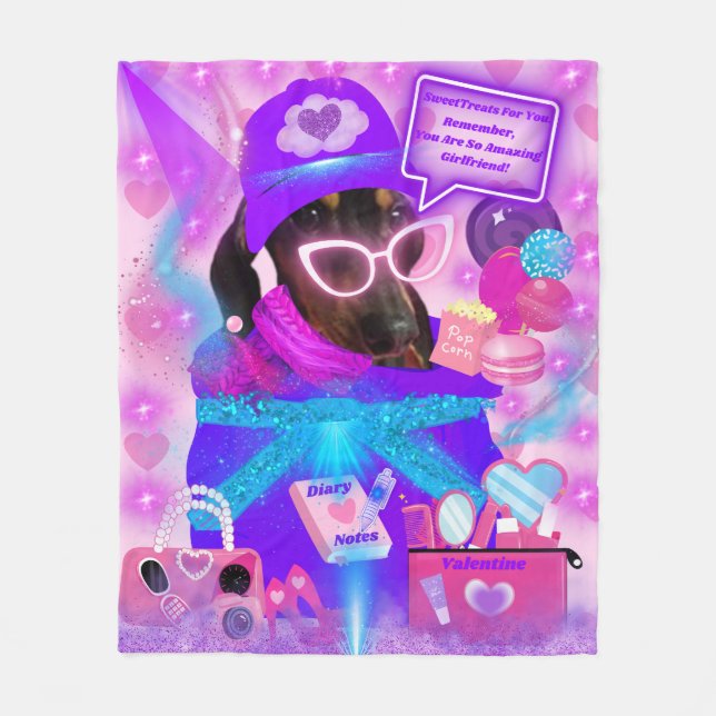 Amazing Girlfriend Fleece Blanket (Front)