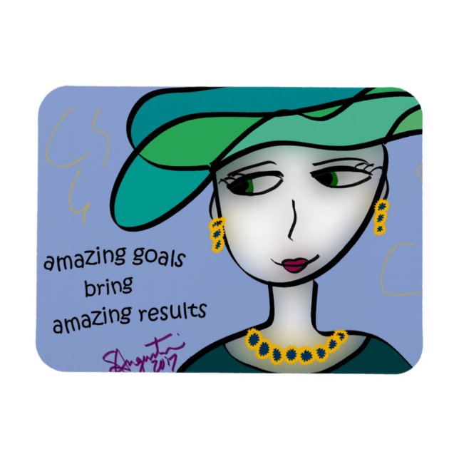 AMAZING GOALS BRING AMAZING RESULTS MAGNET (Horizontal)
