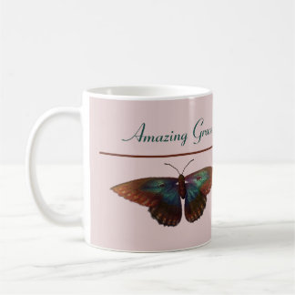 Amazing Grace and Butterflies and Flowers Coffee Mug