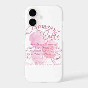 Amazing Grace Beautiful Pink Rose Typography
