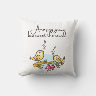 Amazing Grace Birdsong Cushion