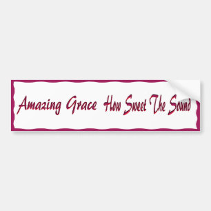 AMAZING GRACE-BUMPER STICKER