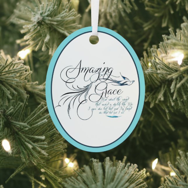 Amazing Grace Ceramic Ornament (Insitu)