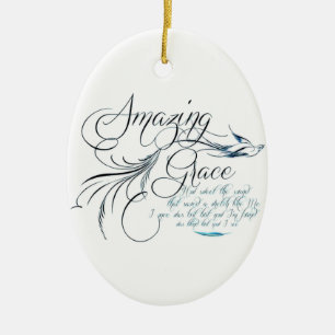 Amazing Grace Ceramic Tree Decoration