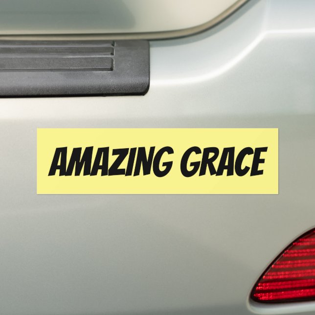 AMAZING GRACE CHRISTIAN BUMPER STICKERS (On Car)