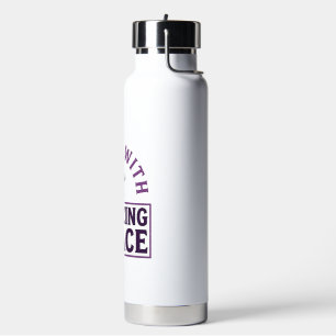 Amazing Grace Christian Cross Vintage Water Bottle
