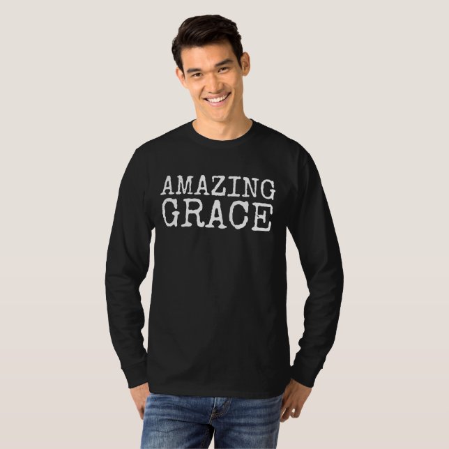 AMAZING GRACE, Christian T-shirts (Front Full)