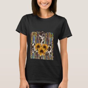 Amazing Grace Cross Cowhide Sunflower Western Chri T-Shirt