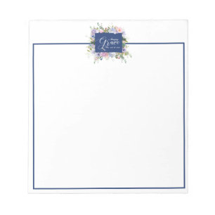 Amazing grace floral notepad