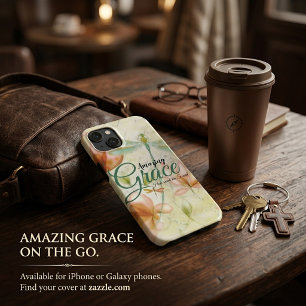 Amazing Grace Flowers and dragonfly Outdoor Pillo iPhone 13 Case