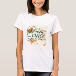 Amazing Grace Flowers and dragonfly T-Shirt