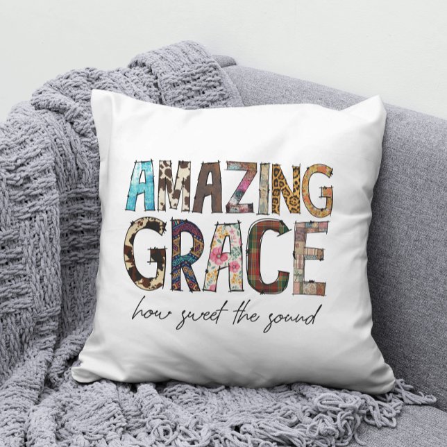 Amazing Grace How Sweet The Sound  Cushion (Creator Uploaded)