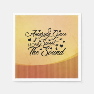 Amazing Grace How Sweet the Sound Hymn Napkin