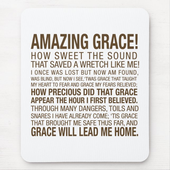 AMAZING GRACE MOUSE MAT (Front)