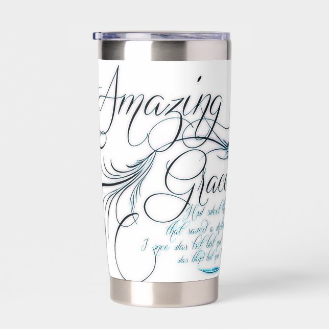 Amazing Grace personalised Insulated Tumbler (Right)