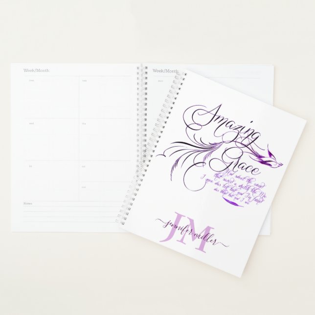 Amazing Grace    personalised Planner (Display)