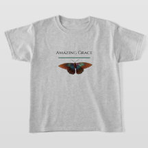 Amazing Grace T-shirt with a Butterfly