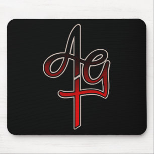 Amazing Grace Tattoo Bleeding Heart Mouse Mat