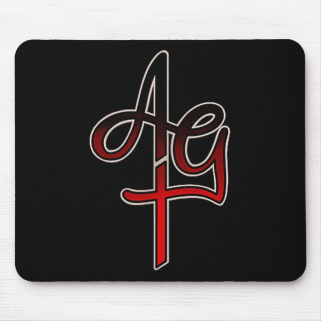 Amazing Grace Tattoo Bleeding Heart  Mouse Mat (Front)