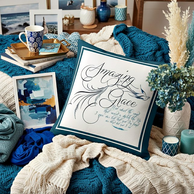 Amazing Grace Throw Pillow (Creator Uploaded)