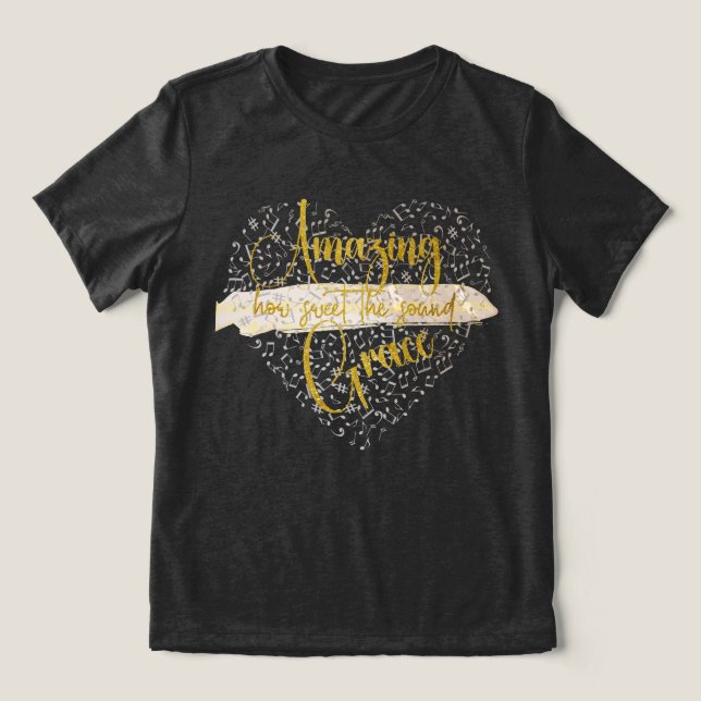 Amazing Grace  Tri-Blend Shirt (Design Front)